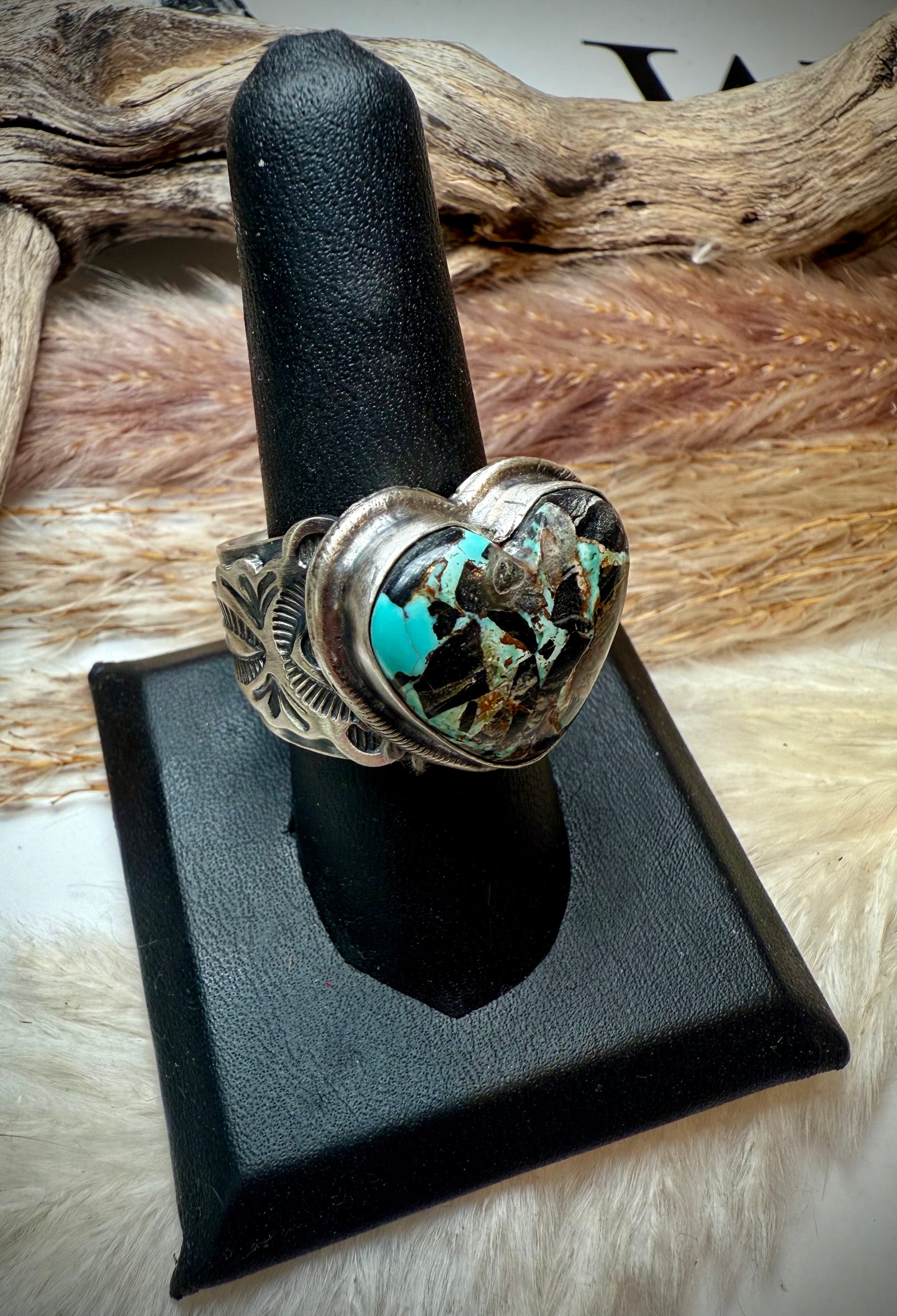 Blackjack Heart-Shaped Ring by Benjamin Jimenez