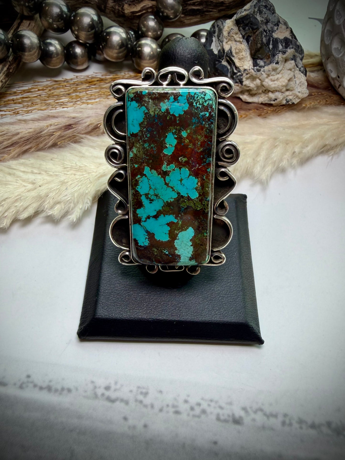 Chimney Butte Rectangle Mine #8 Ring (Size 8)