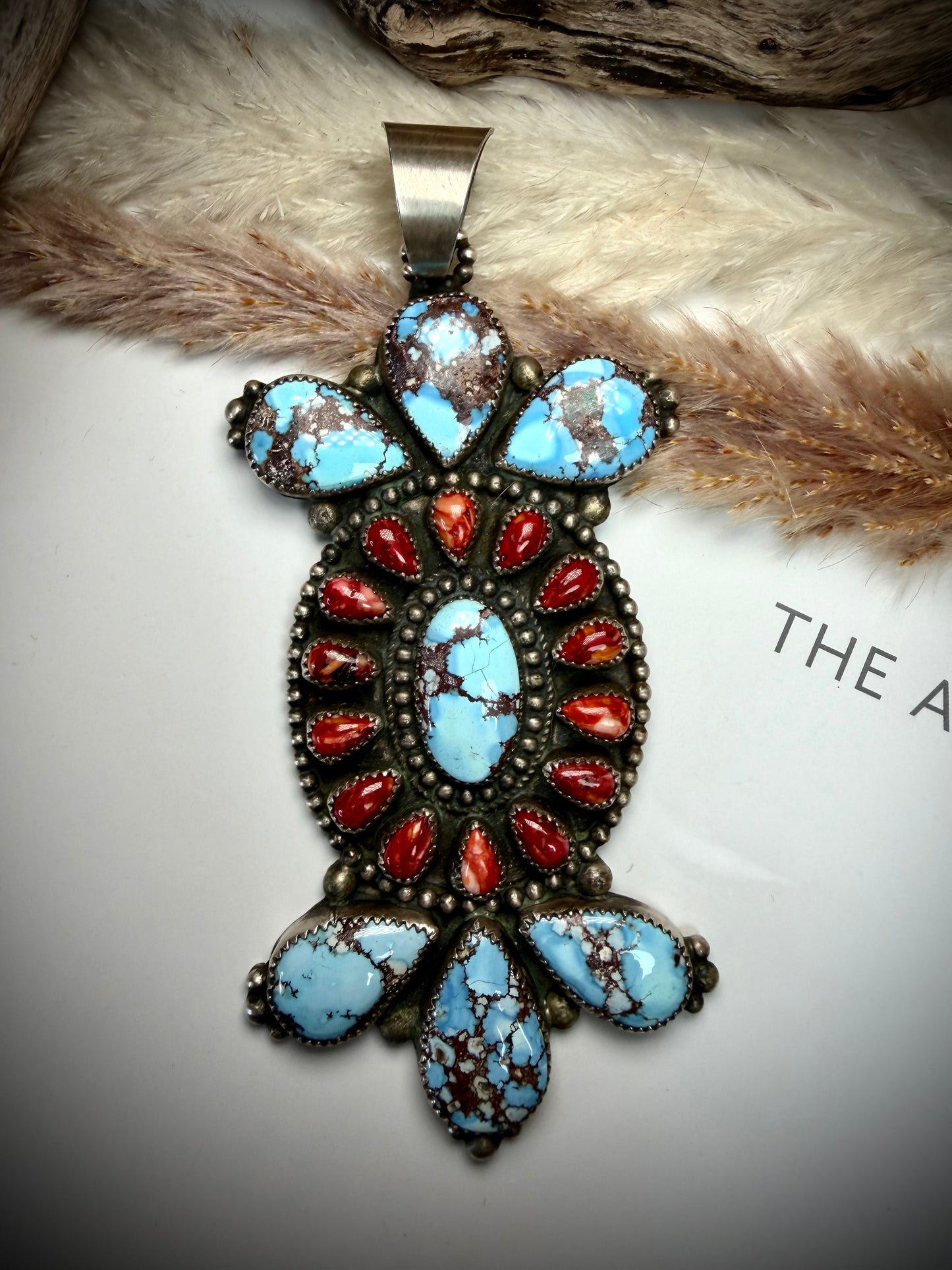 Mego's Vaulted Devin Brown Red Spiny & Golden Hills Pendant