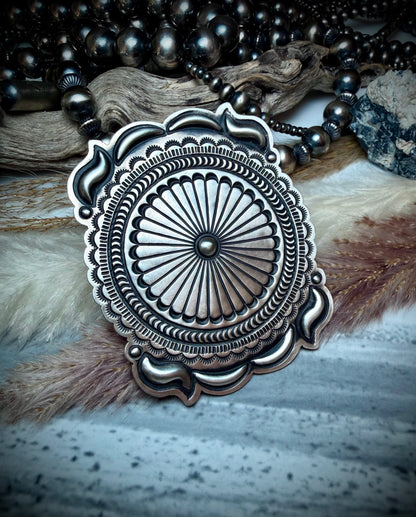 Very Large Leander Tahe Sterling Silver Stamped Rings