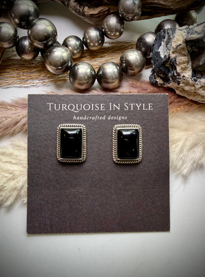 Black Onyx Studs