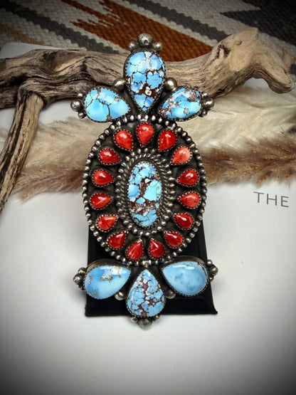 Mego's Vaulted Devin Brown Red Spiny & Golden Hills Ring