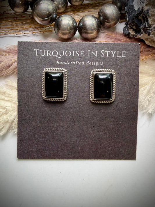 Black Onyx Studs