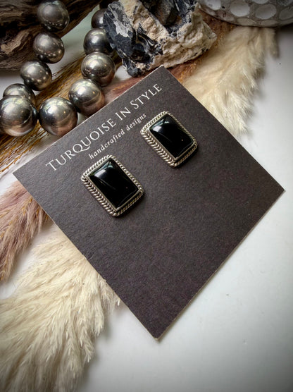 Black Onyx Studs