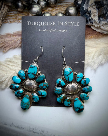 Prince Turquoise Earrings by Jimmy Garcia