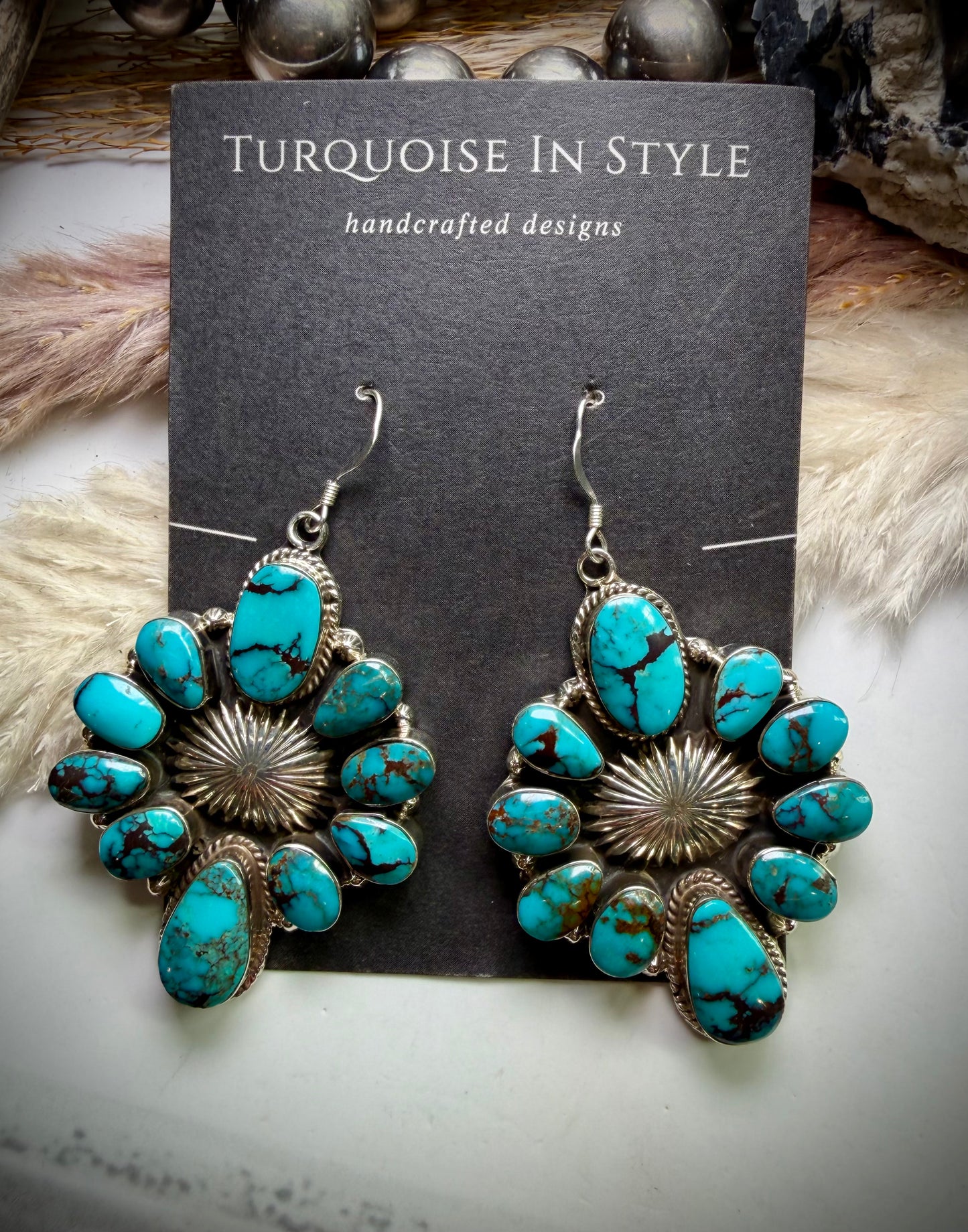 Prince Turquoise Earrings by Jimmy Garcia