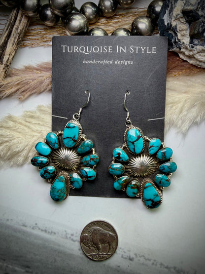 Prince Turquoise Earrings by Jimmy Garcia