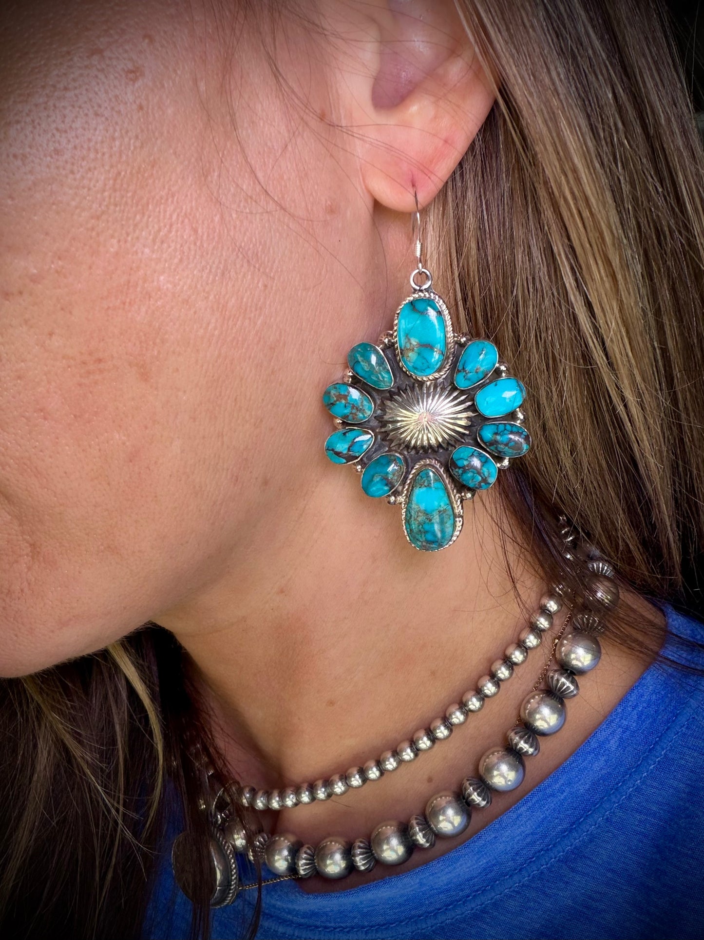Prince Turquoise Earrings by Jimmy Garcia