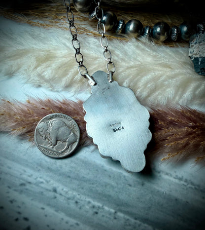 Mixed Mine Cluster Pendant Necklace
