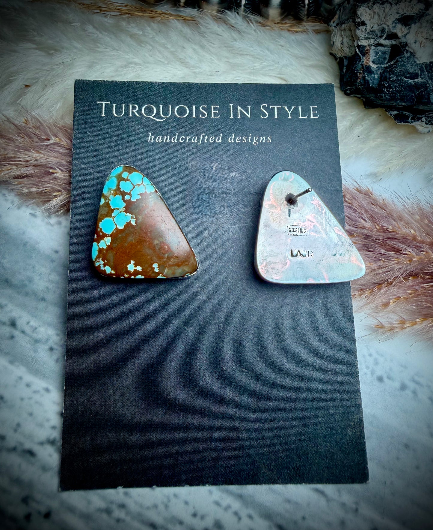 Mine #8 Triangle Studs