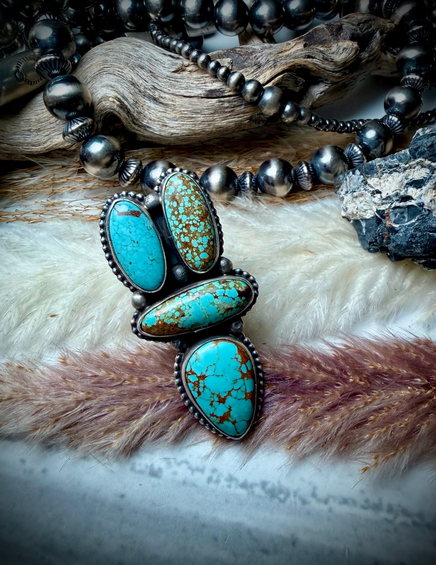 Multi-Stone Mine #8 Ring (Adjustable)