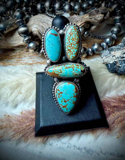 Multi-Stone Mine #8 Ring (Adjustable)