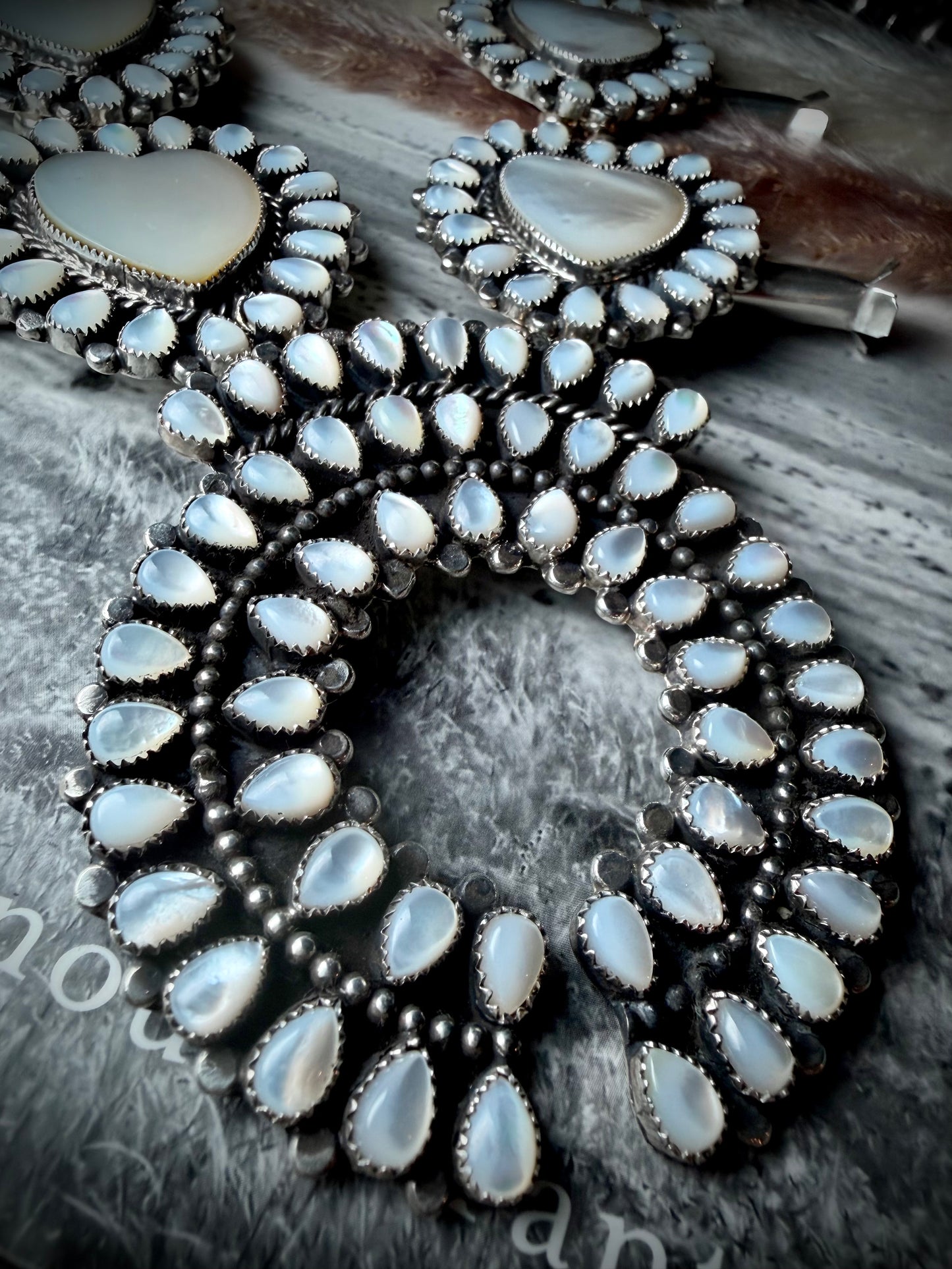 Mother of Pearl Squash Blossom