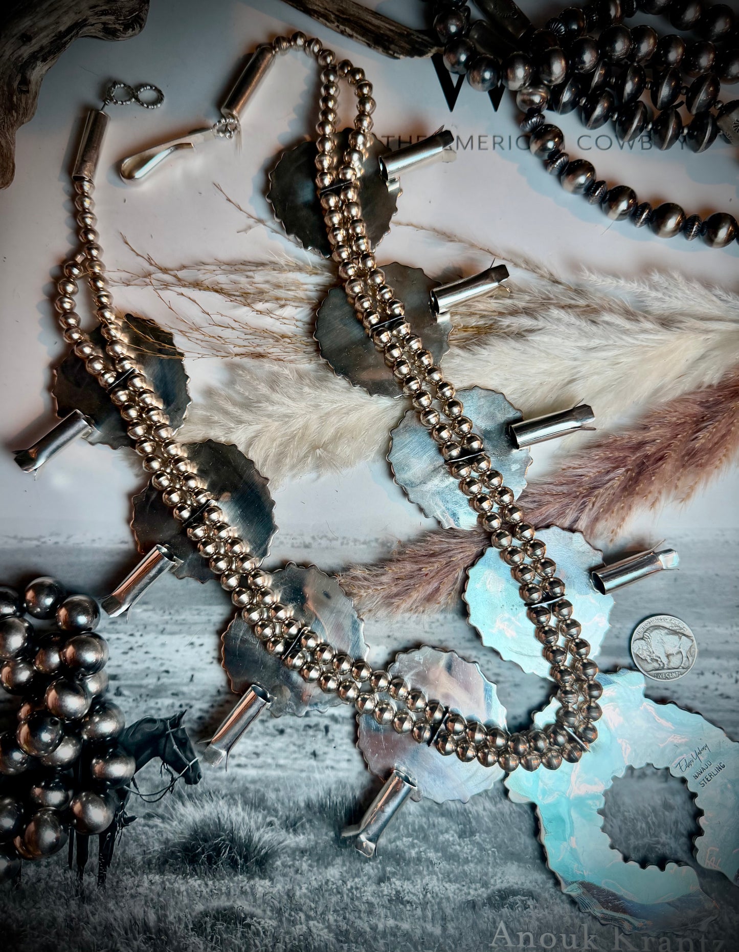 Mother of Pearl Squash Blossom