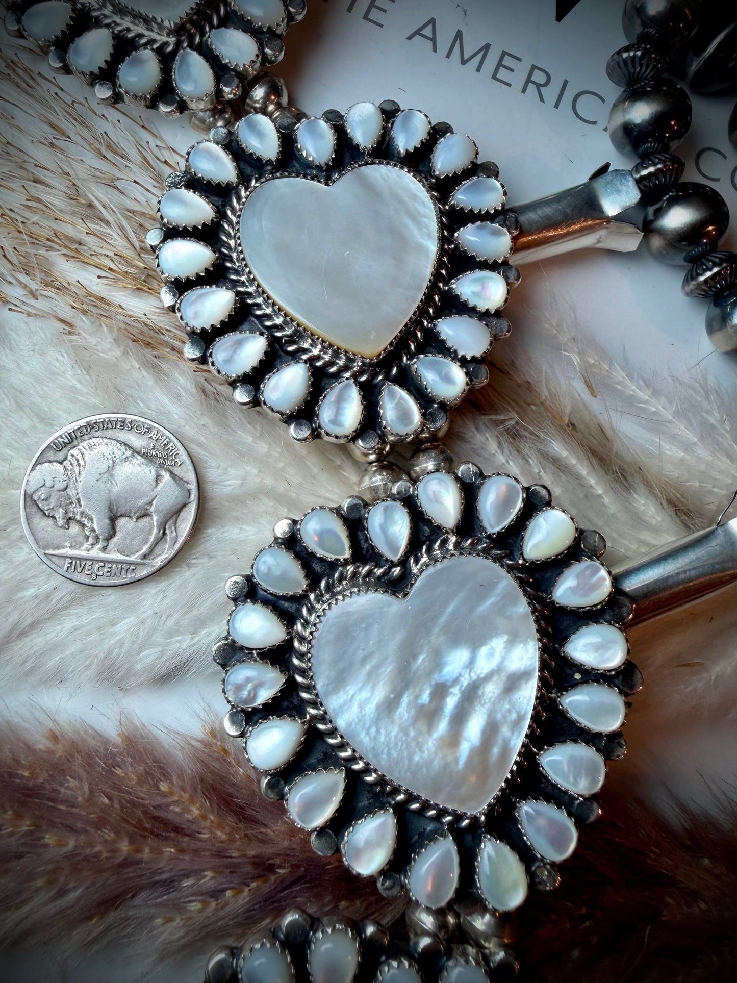 Mother of Pearl Squash Blossom