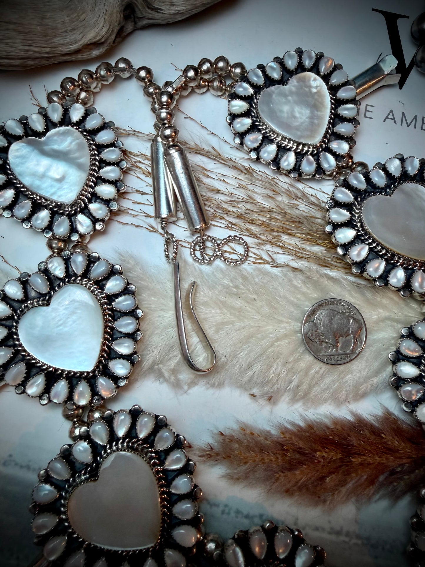 Mother of Pearl Squash Blossom