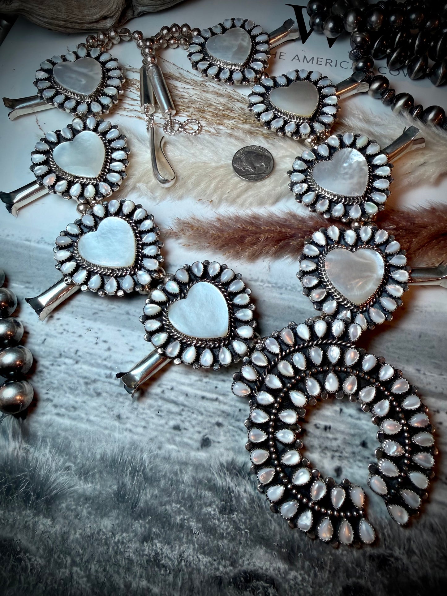 Mother of Pearl Squash Blossom