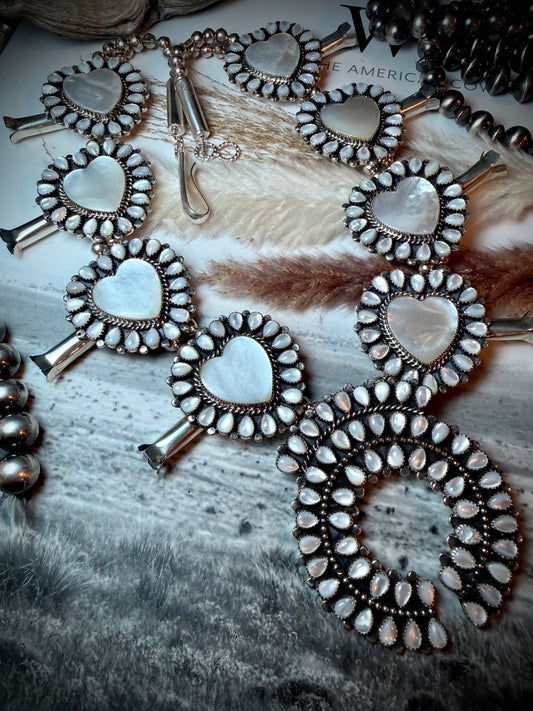 Mother of Pearl Squash Blossom