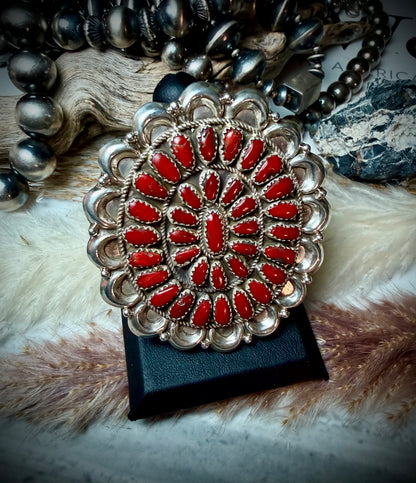 Justina Wilson Coral Ring Adjustable