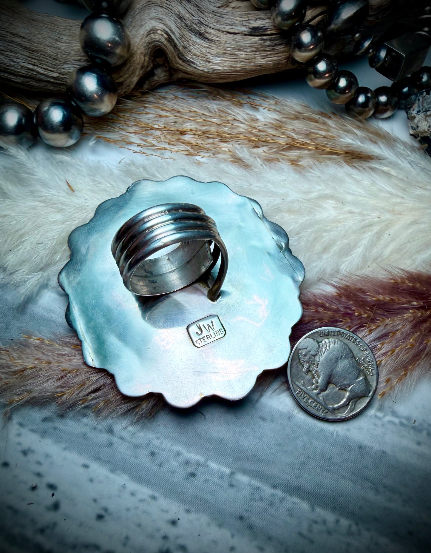 Justina Wilson Coral Ring Adjustable