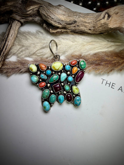Sheila Becenti Butterfly Pendant
