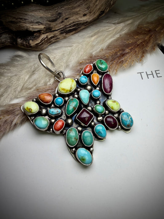 Sheila Becenti Butterfly Pendant
