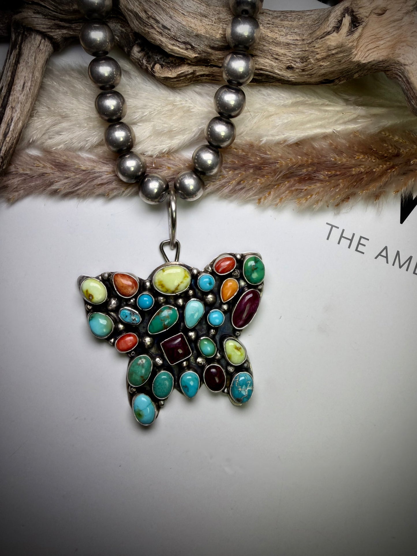 Sheila Becenti Butterfly Pendant