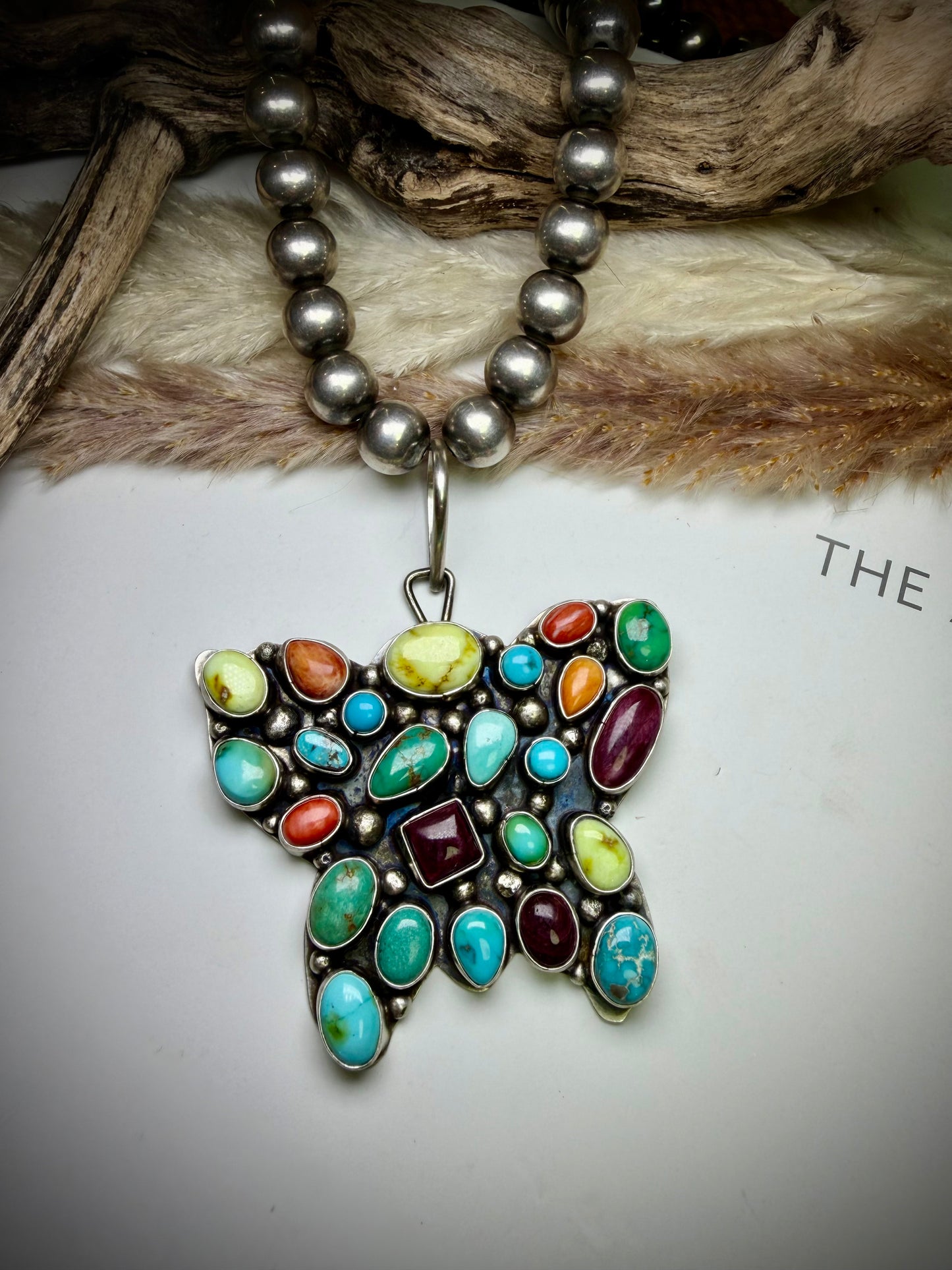 Sheila Becenti Butterfly Pendant