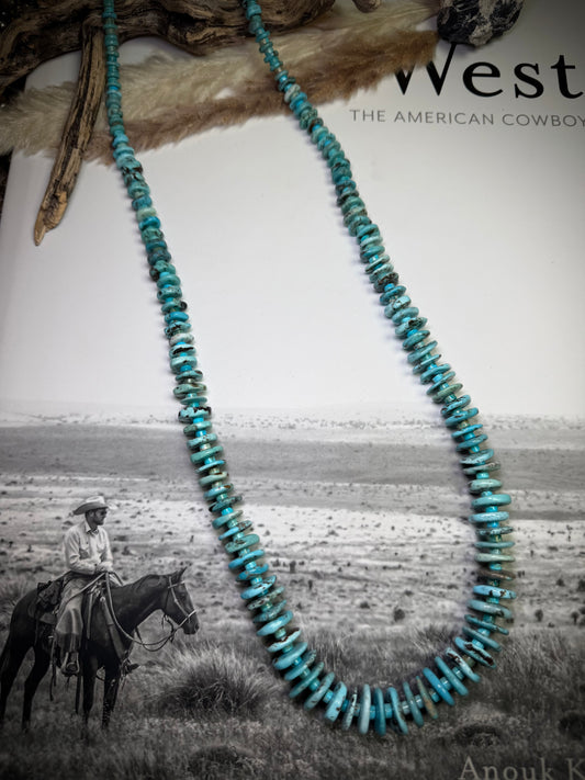 30" Graduated Turquoise Necklace