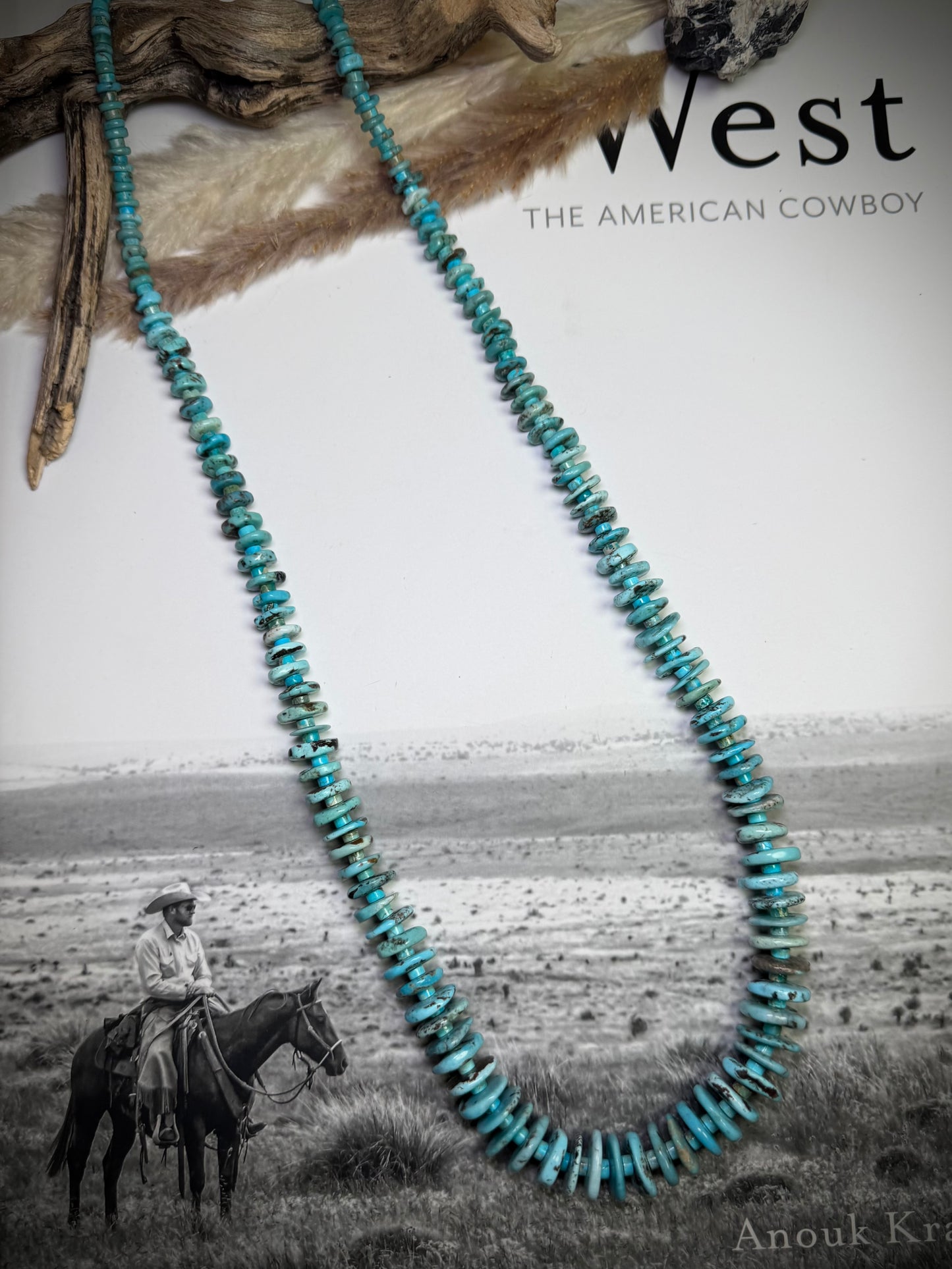 30" Graduated Turquoise Necklace