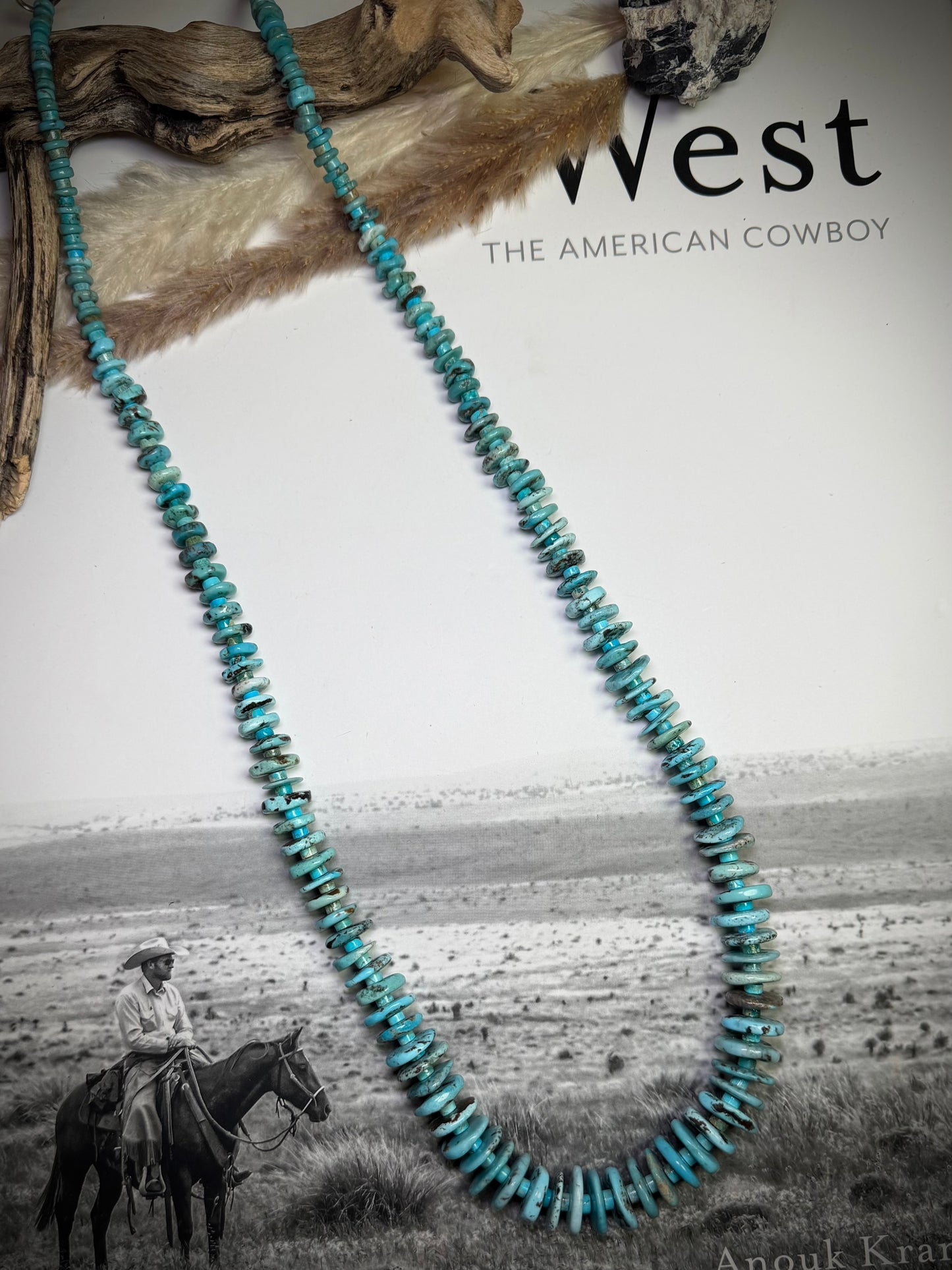 30" Graduated Turquoise Necklace