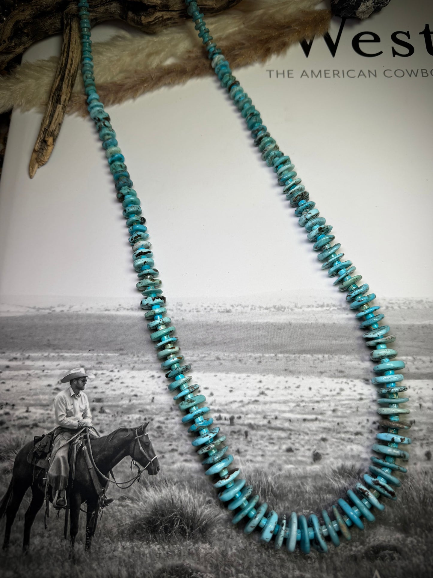 30" Graduated Turquoise Necklace