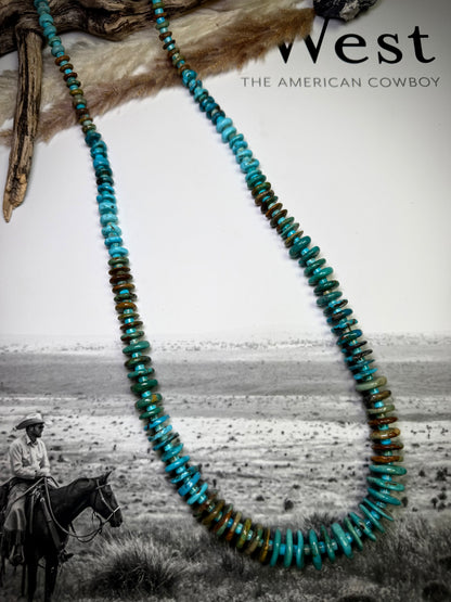 Turquoise Graduated Bead Necklace