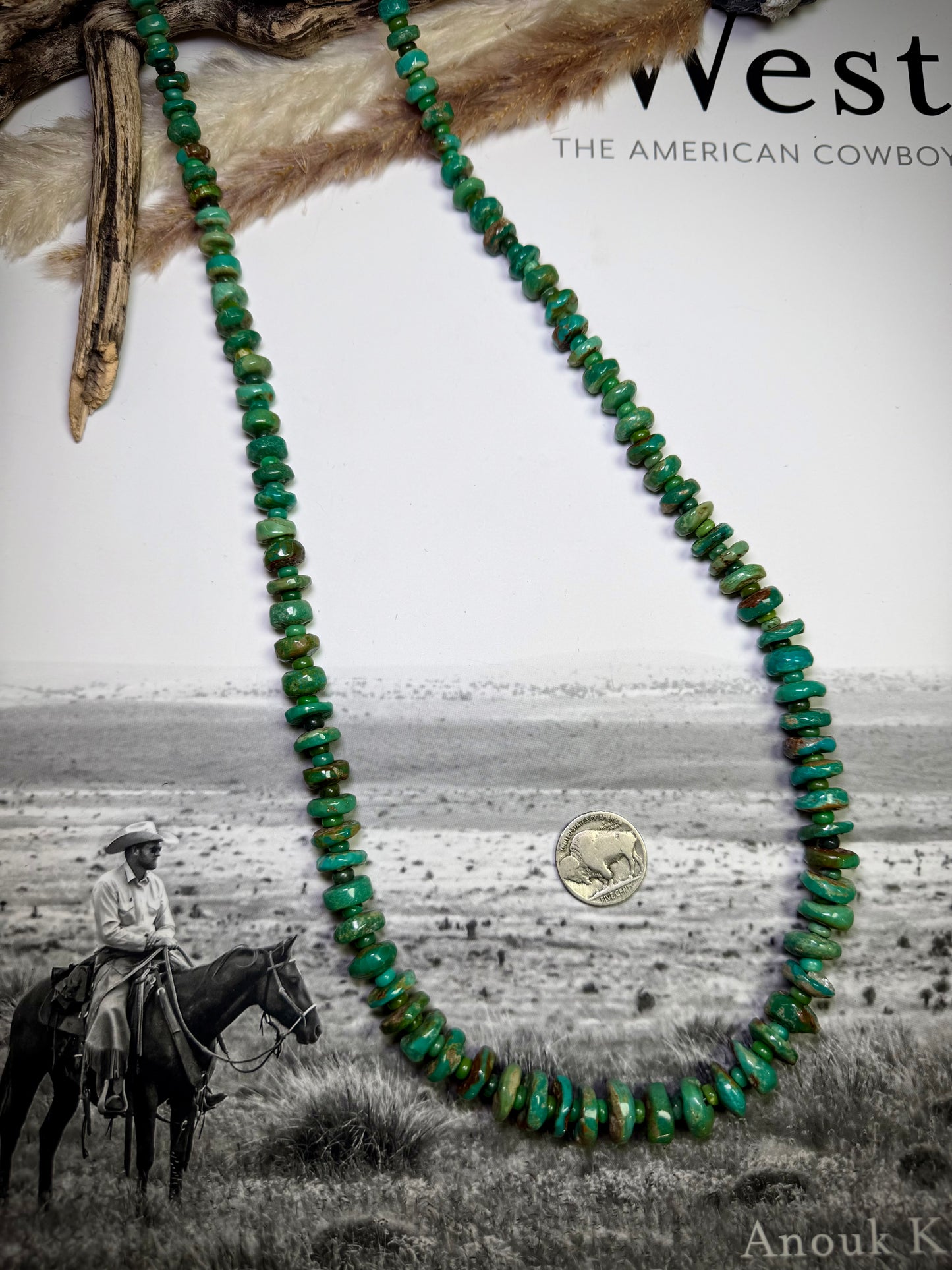 Graduated Royston Turquoise Strung Necklace