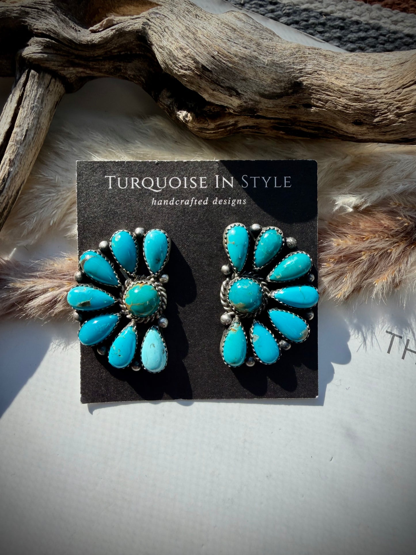 Half Cluster Earrings by Effie Garfield