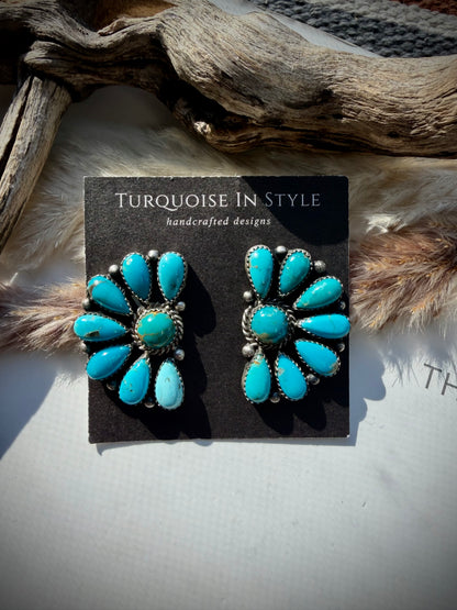Half Cluster Earrings by Effie Garfield