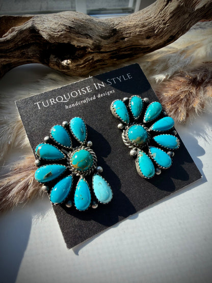 Half Cluster Earrings by Effie Garfield