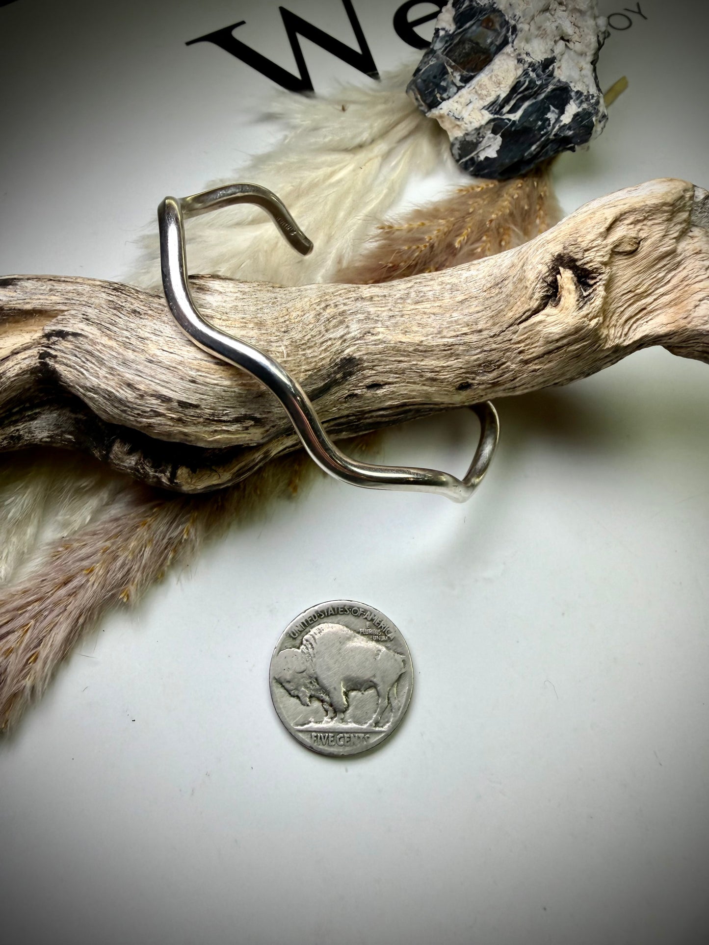Sterling Wave Bracelet by Elaine Tahe