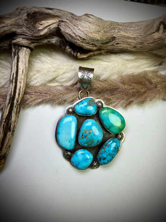 Mixed Mine Cluster Pendant by Gabby Juardo