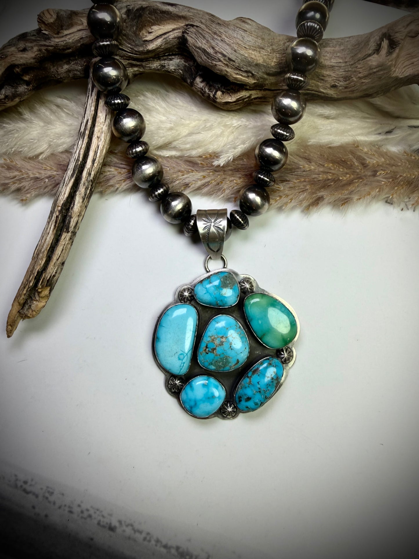Mixed Mine Cluster Pendant by Gabby Juardo