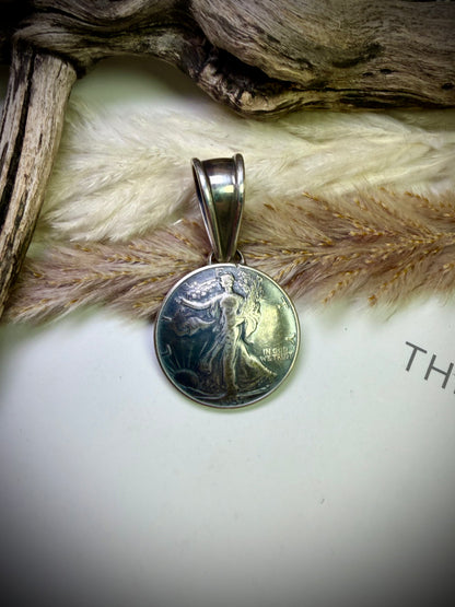 Walking Liberty Half Dollar Pendant
