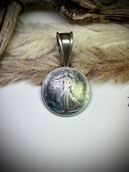 Walking Liberty Half Dollar Pendant