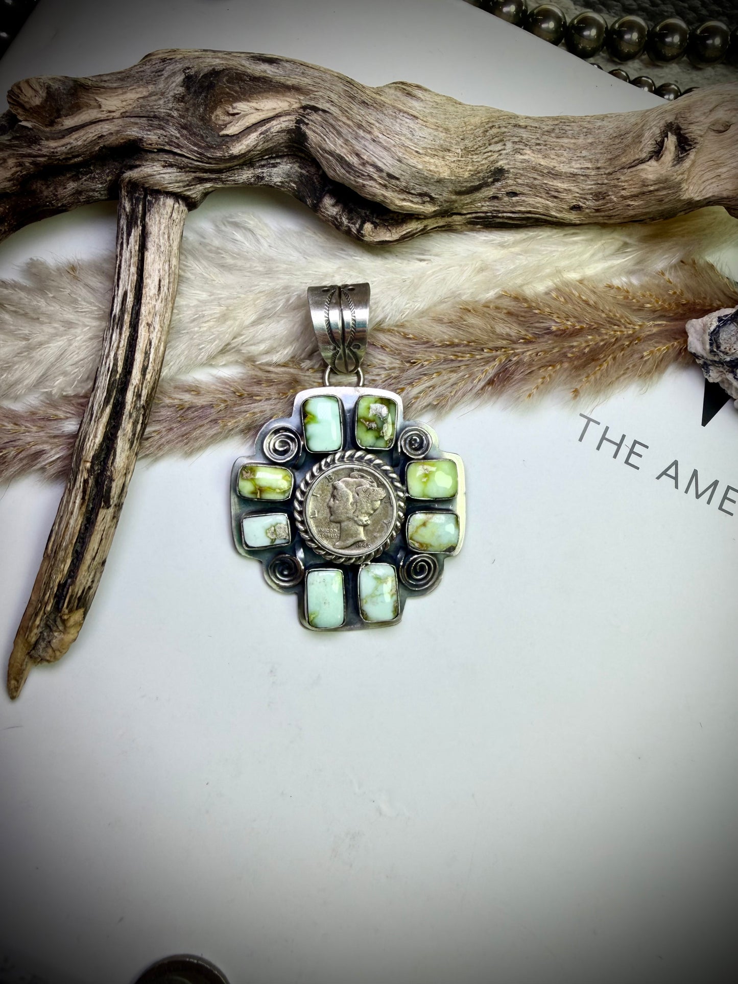 Gabby Juardo Palomino & Mercury Dime Pendant