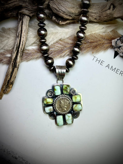 Gabby Juardo Palomino & Mercury Dime Pendant