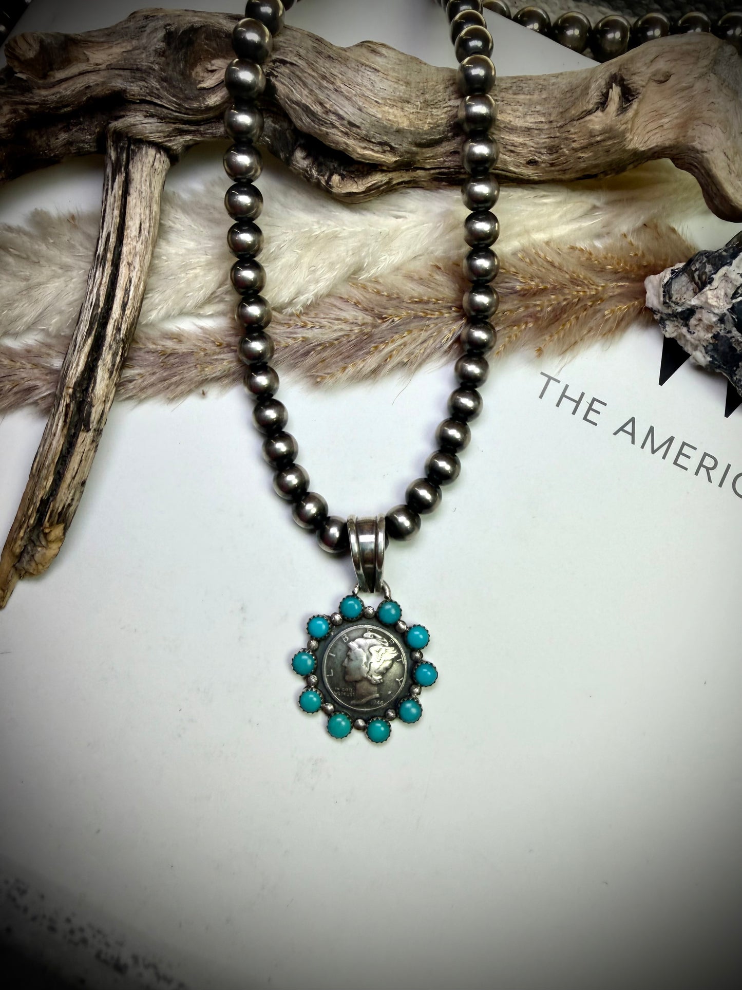 Mercury Dime Cluster Pendant