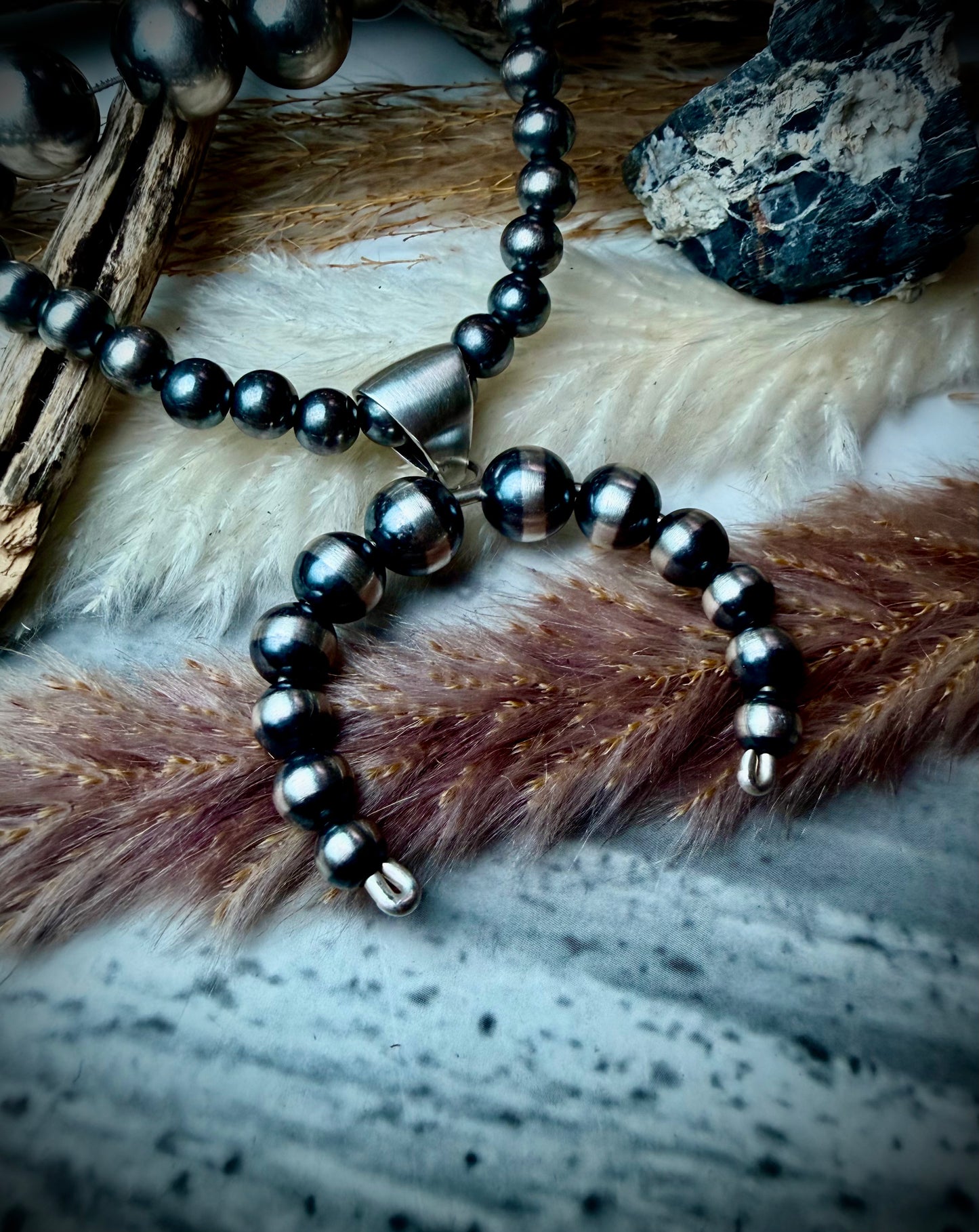 Sterling Pearl Naja Pendant