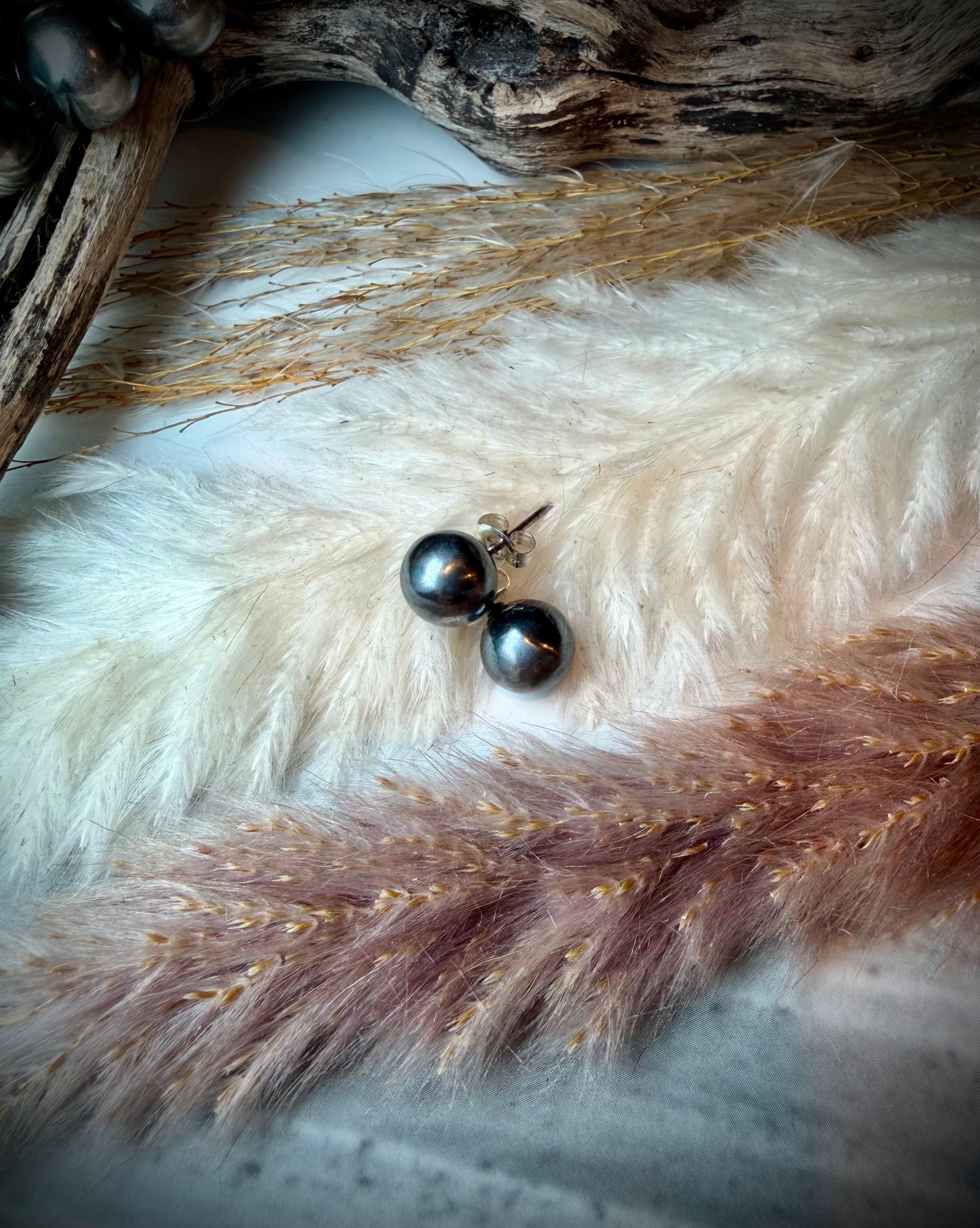 9mm Sterling Pearl Earring