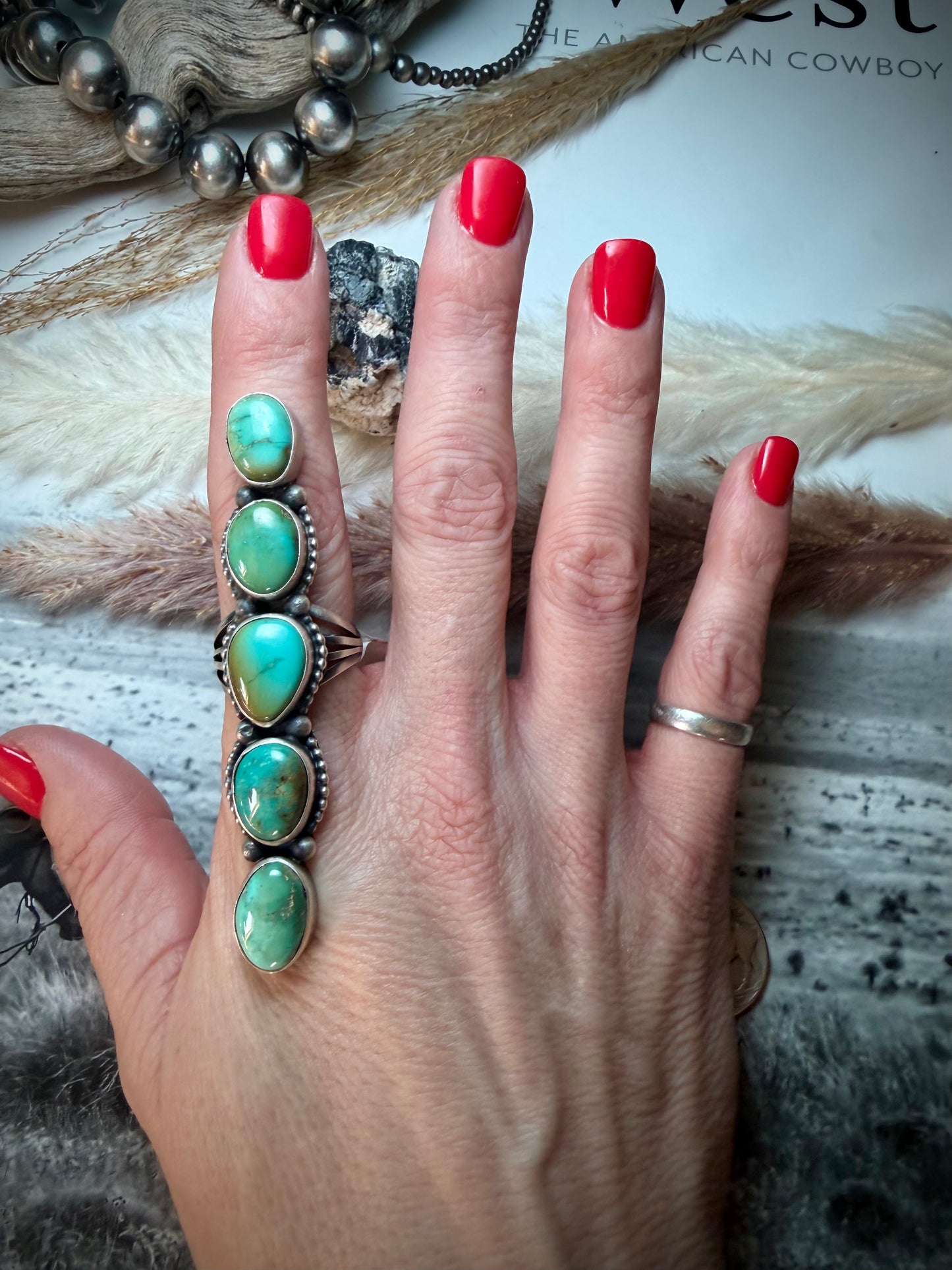 Megan's Five Stone Crawler Ring (Size 9)