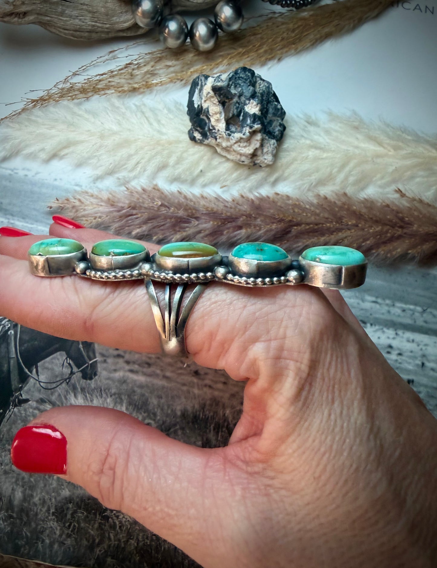 Megan's Five Stone Crawler Ring (Size 9)