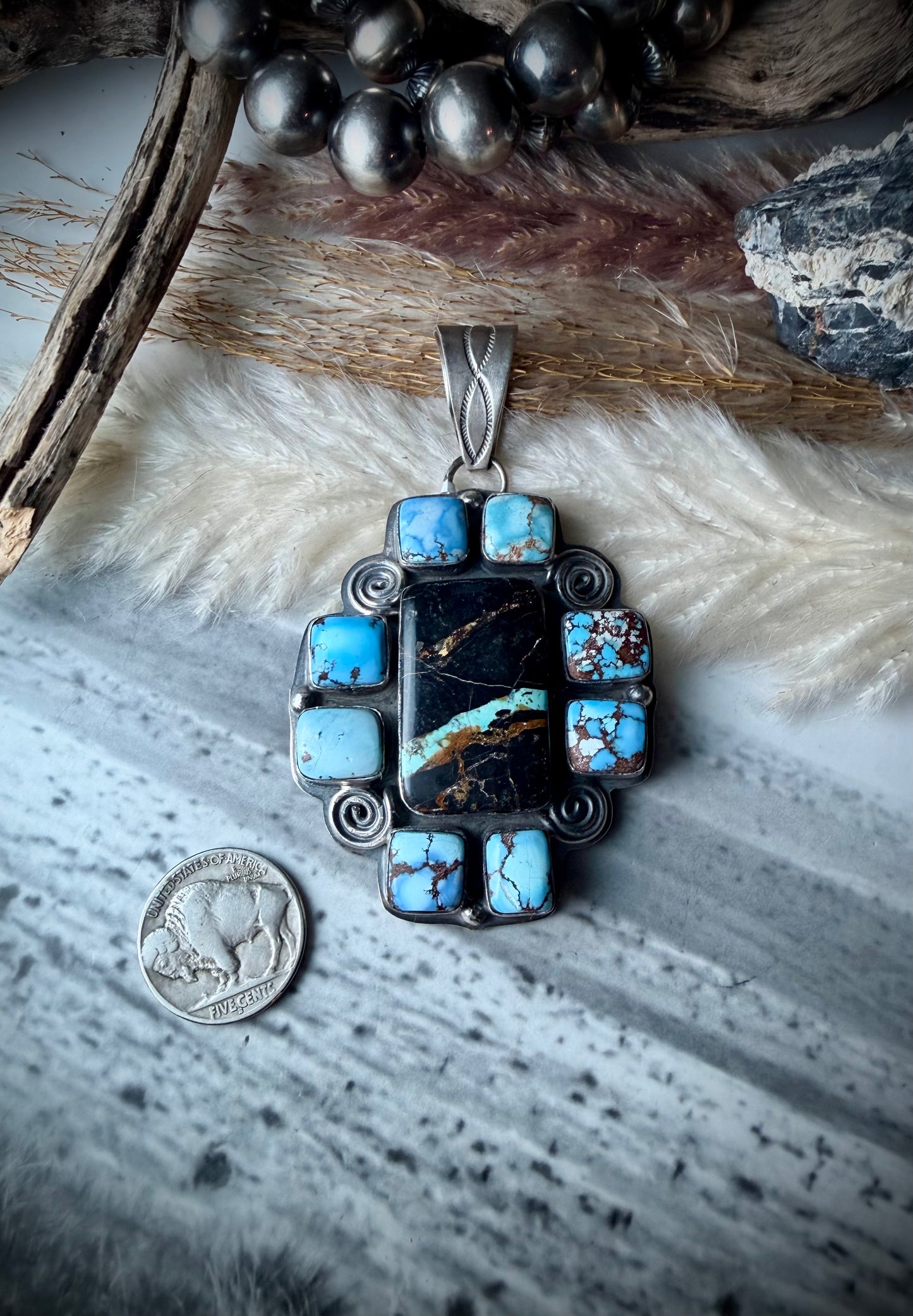 Golden Hills and Blackjack Pendant